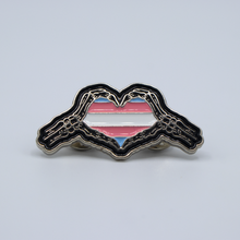 Load image into Gallery viewer, Skelly Hands Pride Pin