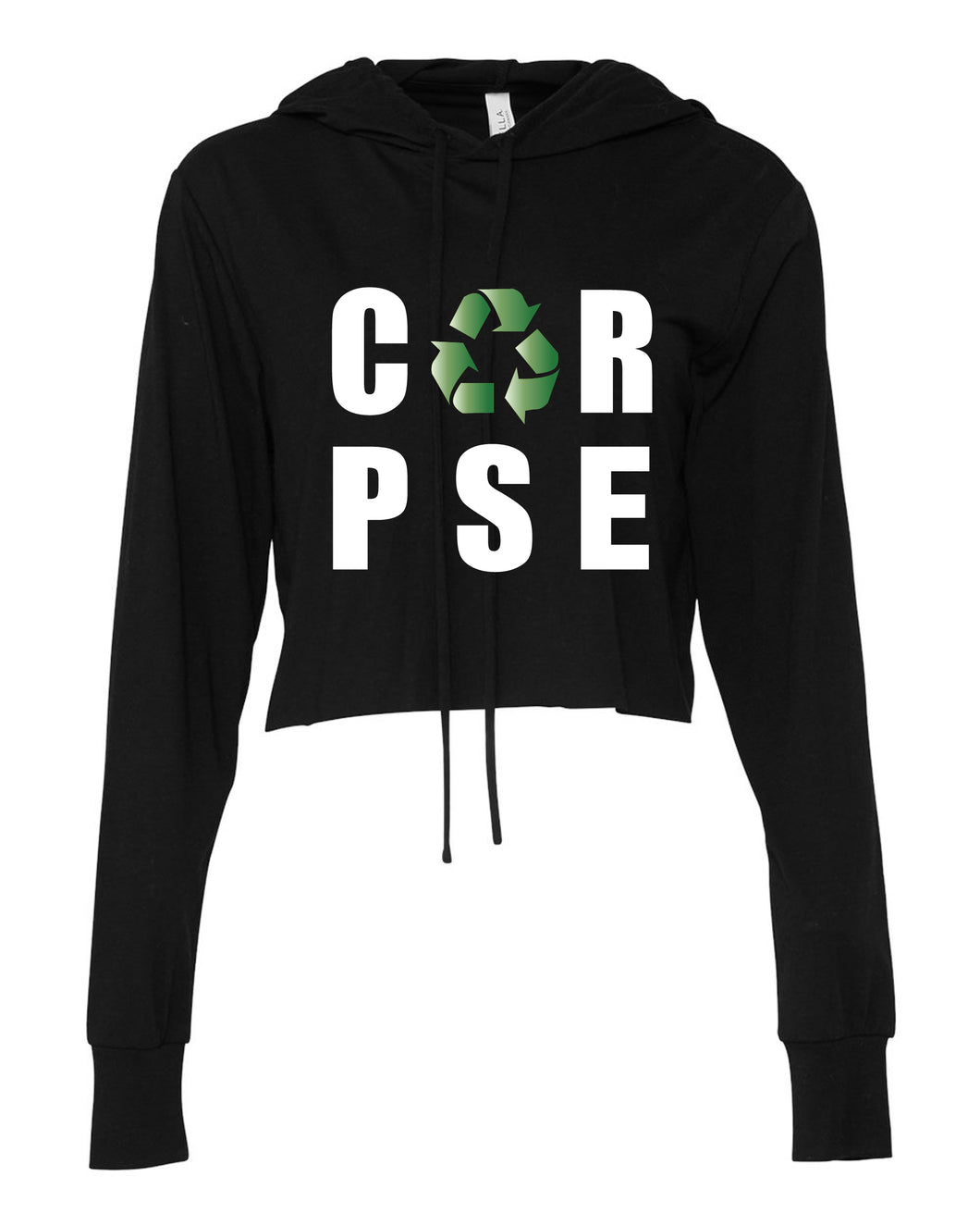 Corpse Recycle Cropped Hoodie