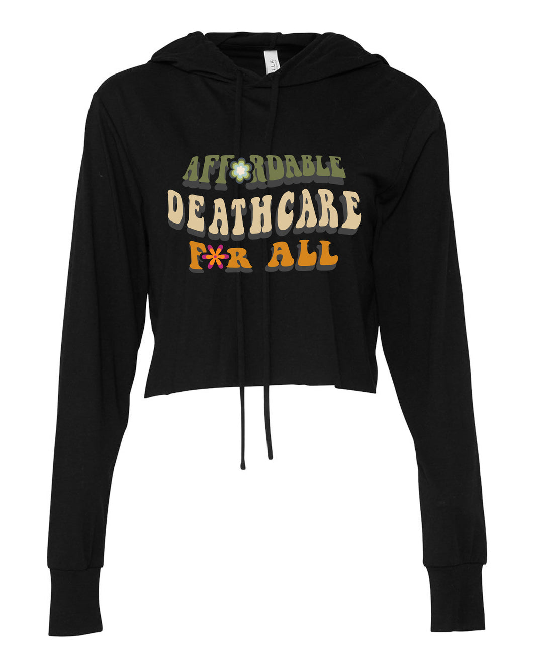 Affordable Deathcare for All Cropped Hoodie