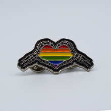 Load image into Gallery viewer, Skelly Hands Pride Pin
