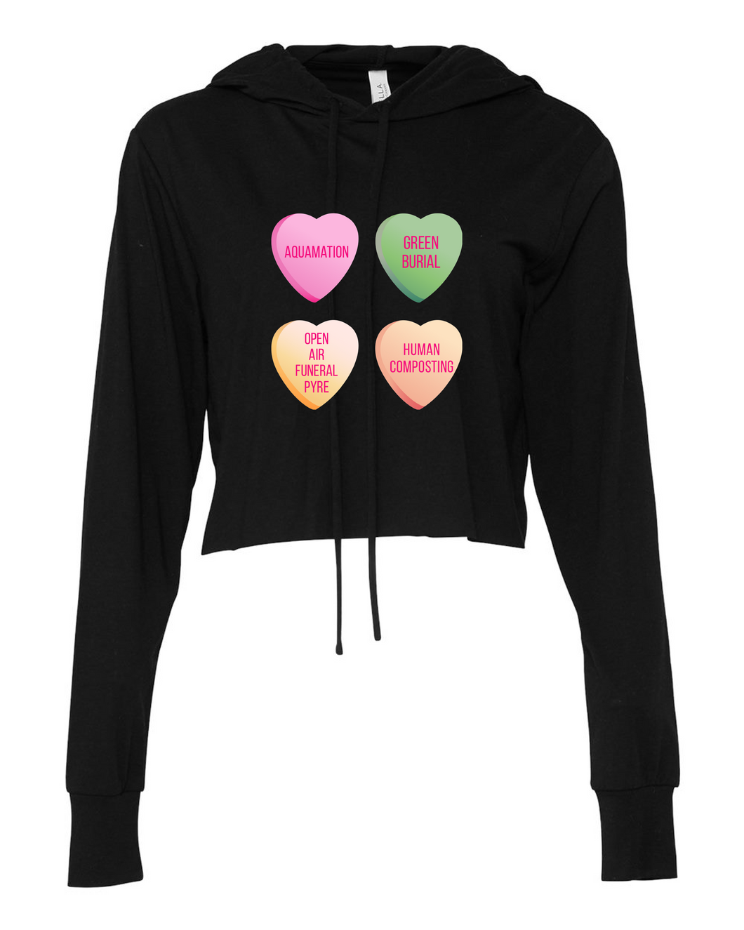 *Limited Edition* Candy Hearts Cropped Hoodie